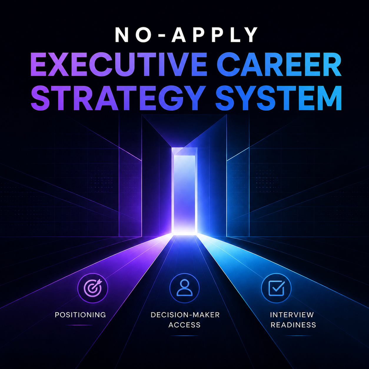 No-Apply Executive Career Strategy System digital product cover